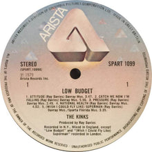 Load image into Gallery viewer, The Kinks : Low Budget (LP, Album)
