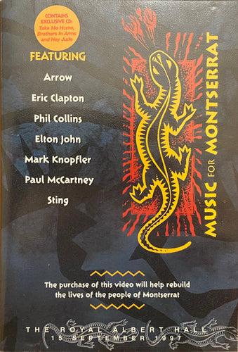 Various : Music For Montserrat (VHS, PAL + CD)