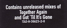 Load image into Gallery viewer, Janet* : Together Again (CD, Single)
