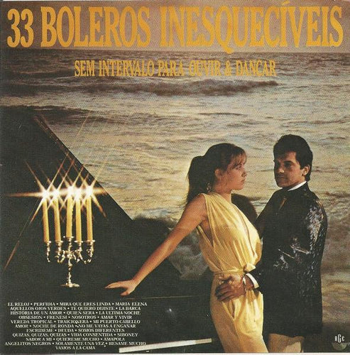 Unknown Artist : 33 Boleros Inesquecíveis Sem Intervalo Para Ouvir E Dançar (CD, Comp)