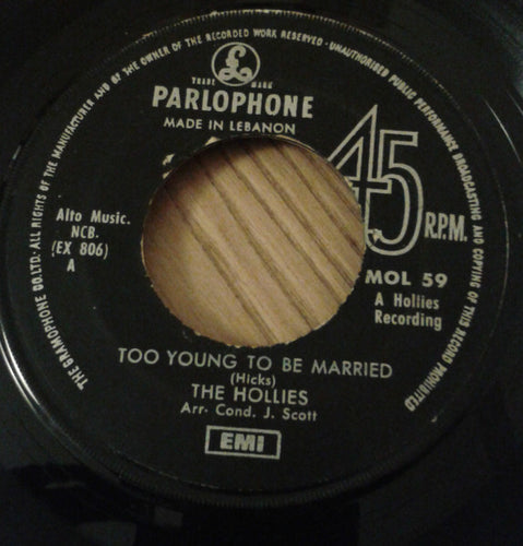 The Hollies : Too Young To Be Married (7