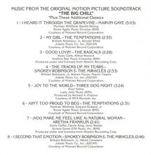 Load image into Gallery viewer, Various : The Big Chill (Original Motion Picture Soundtrack) (CD, Comp, RP)
