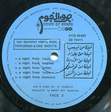 Load image into Gallery viewer, Georges Yazbek And His Orchestra : Ten Dynamic Nights From Thousand &amp; One Nights (LP, Album)
