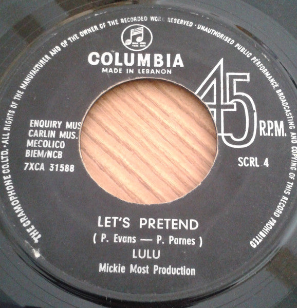 Lulu : Let's Pretend / To Sir With Love (7