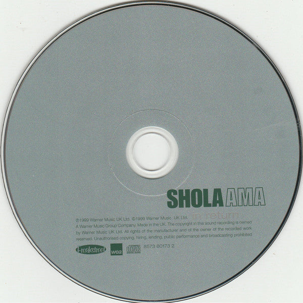 洋楽 Shola Ama CDS Ama, Shola - In Return - Amazon.com Music