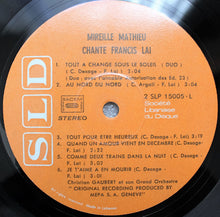 Load image into Gallery viewer, Mireille Mathieu : Chante Francis Lai (LP, Album)
