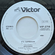 Load image into Gallery viewer, クリプトナイト* = Kryptonite (10) : ディスコ・スーパーマン = It&#39;s Superman (7&quot;, Promo)
