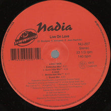 Load image into Gallery viewer, Nadia : Live On Love (12&quot;, Maxi)
