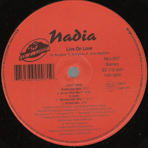 Nadia : Live On Love (12