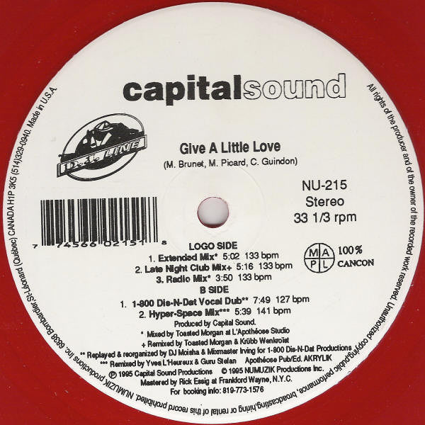 Capital Sound : Give A Little Love (12