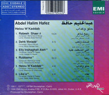 Load image into Gallery viewer, عبد الحليم حافظ = Abdel Halim Hafez* : حلو وكداب = Helou W&#39;Kaddab (CD, Album)

