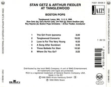Load image into Gallery viewer, Stan Getz &amp; Arthur Fiedler, Boston Pops* : Stan Getz &amp; Arthur Fiedler At Tanglewood (CD, Album)
