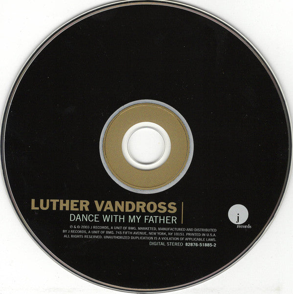 Buy Luther Vandross : Dance With My Father (CD, Album) Online for a great  price