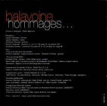 Load image into Gallery viewer, Various : Balavoine Hommages… (CD, Album, Dig)
