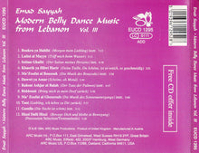 Load image into Gallery viewer, Emad Sayyah : Modern Belly Dance Music From Lebanon Vol. III (CD, Comp)
