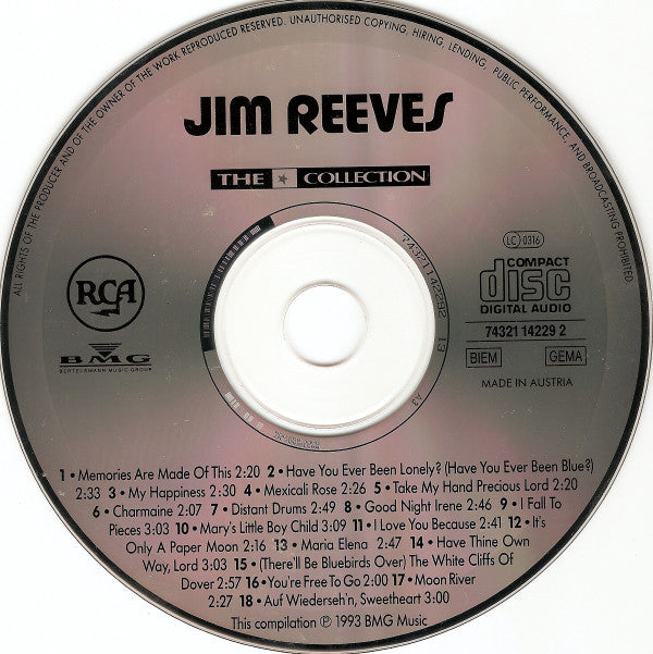 Buy Jim Reeves : The ★ Collection (CD, Comp) Online for a great price ...