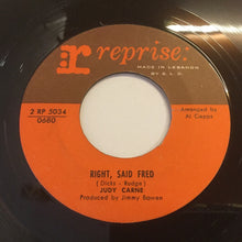 Load image into Gallery viewer, Judy Carne : Sock It To Me / Right, Said Fred (7")
