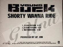 Load image into Gallery viewer, Young Buck : Shorty Wanna Ride (CDr, Single, Promo)
