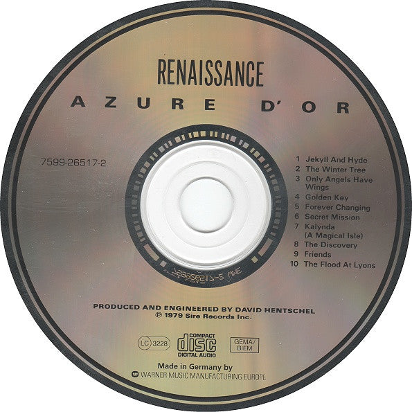 Buy Renaissance (4) : Azure D'or (CD, Album, RE) Online for a