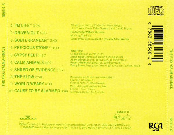Buy The Fixx : Calm Animals (CD, Album) Online for a great price