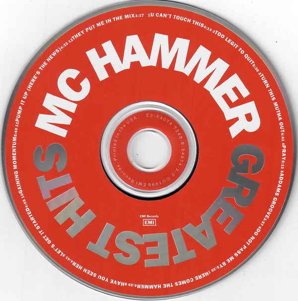 Pas på Udfyld dårlig Buy MC Hammer : Greatest Hits (CD, Comp) Online for a great price – Disc  Jockey Music
