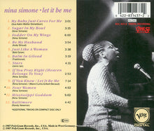 Load image into Gallery viewer, Nina Simone : Let It Be Me (CD, Album, RE)
