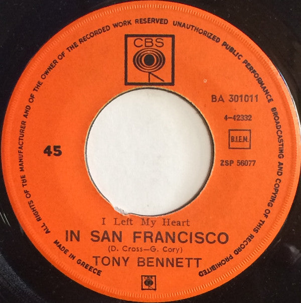 Tony Bennett : I Left My Heart In San Francisco (7