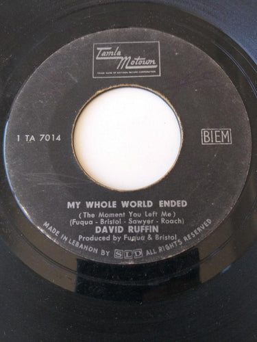 David Ruffin : My Whole World Ended (The Moment You Left Me)  (7
