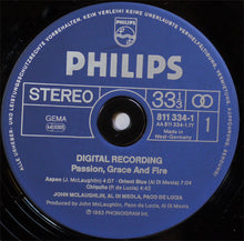 Load image into Gallery viewer, John McLaughlin - Al Di Meola - Paco De Lucía : Passion, Grace &amp; Fire (LP, Album)
