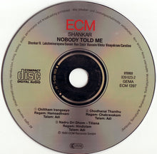 Load image into Gallery viewer, Shankar : Nobody Told Me (CD, Album)
