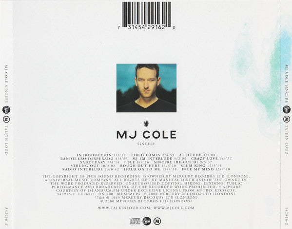 Buy MJ Cole : Sincere (CD, Album) Online for a great price – Disc
