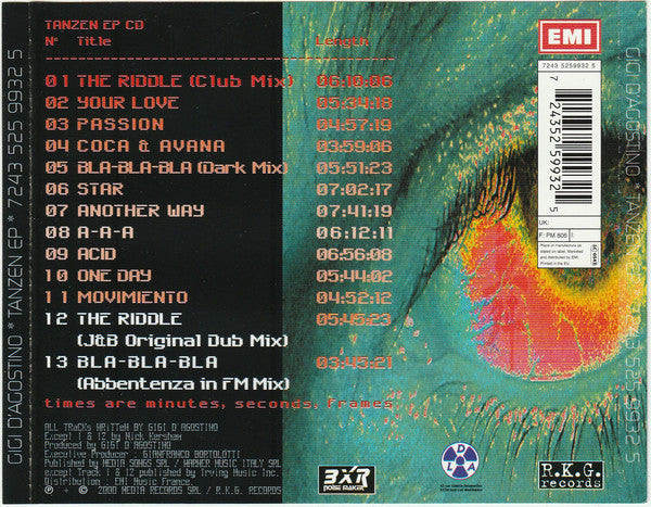 Buy Gigi D'Agostino : Tanzen EP (CD, EP) Online for a great