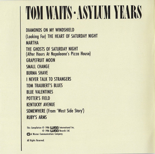 Buy Tom Waits : Asylum Years (CD, Comp, RE, RM) Online for a great 
