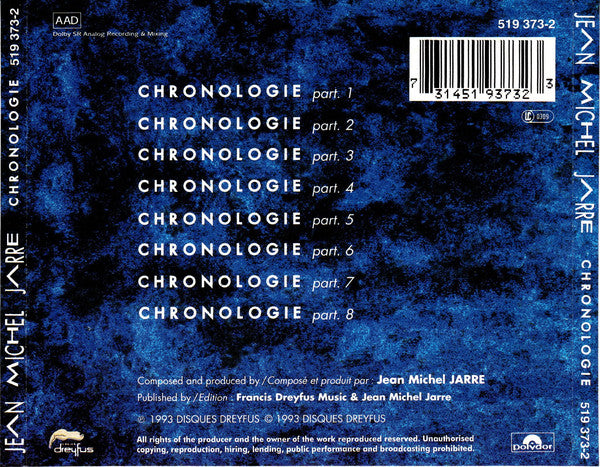 Buy Jean Michel Jarre* : Chronologie (CD, Album) Online for a