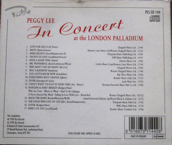 Buy Peggy Lee : Fever! (The Best Of Peggy Lee) (CD, Album