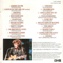 Load image into Gallery viewer, Don McLean : The Best Of Don McLean (CD, Comp)
