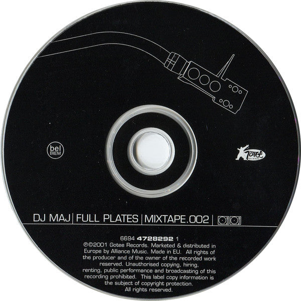 Buy DJ Maj : Full Plates - Mixtape.002 (CD, Comp, Mixed, Mix) Online for a great  price – Disc Jockey Music