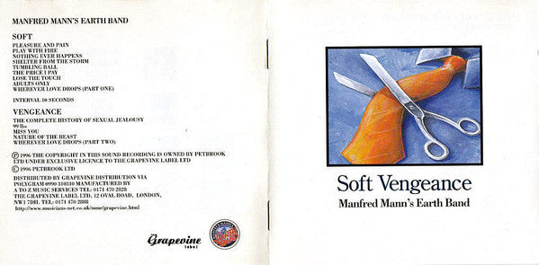 Buy Manfred Mann's Earth Band : Soft Vengeance (CD, Album) Online