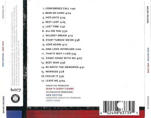 Buy New Edition : One Love (CD, Album) Online for a great price