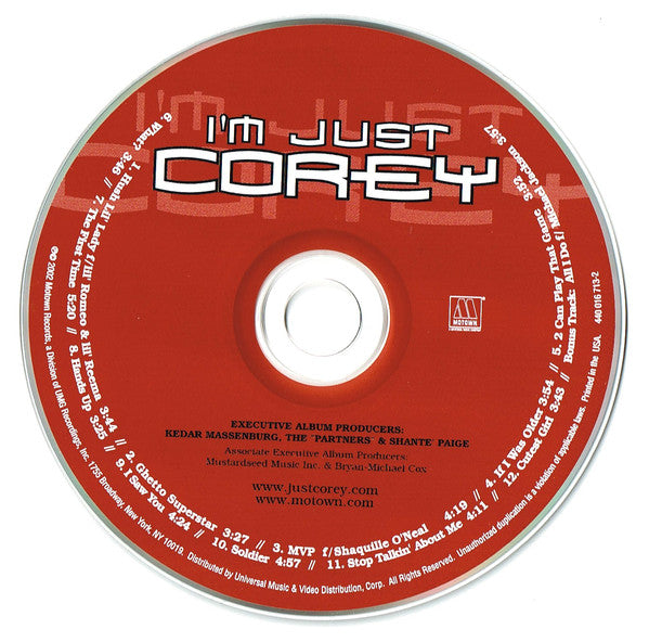 Corey: I'm Just Corey: CD Corey: I'm Just Corey: CD