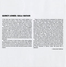 Load image into Gallery viewer, Quincy Jones : Gula Matari (CD, Album, RE, RM)
