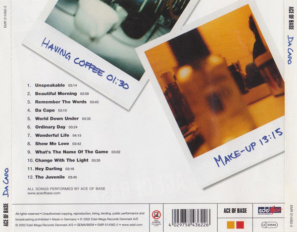 Buy Ace Of Base : Da Capo (CD, Album, Copy Prot.) Online for a