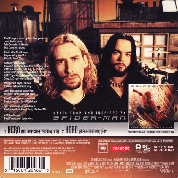 Buy Chad Kroeger Featuring Josey Scott : Hero (CD, Single, Car