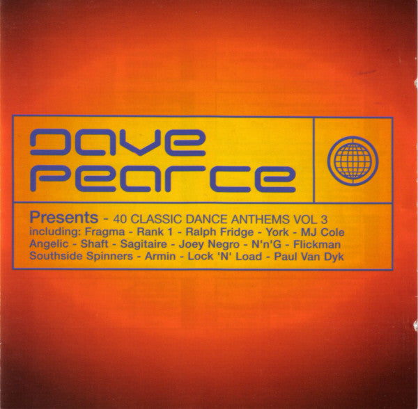 Dave Pearce : 40 Classic Dance Anthems Vol 3 (2xCD, Comp)