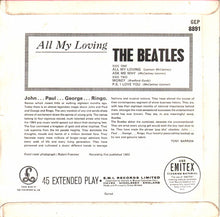 Load image into Gallery viewer, The Beatles : All My Loving (7", EP, 1st)

