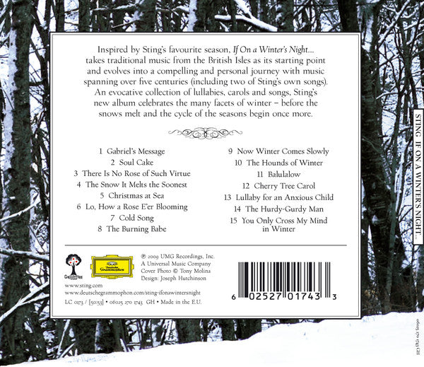 Buy Sting : If On A Winter's Night (CD, Album, Gat) Online for