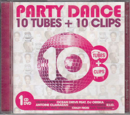 Various : Party Dance 10 Tubes + 10 Clips (CD, Comp + DVD-V, Comp, PAL)
