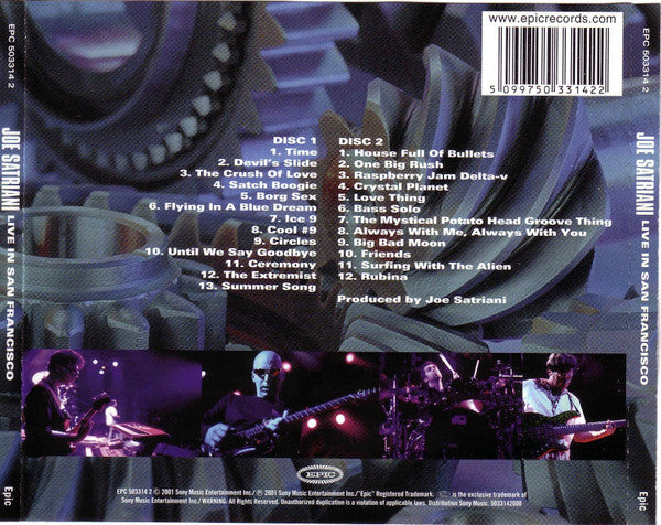 Buy Joe Satriani : Live In San Francisco (2xCD, Album) Online for