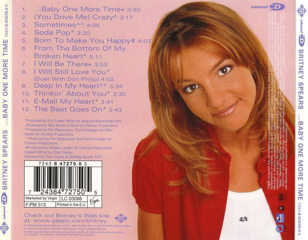 Buy Britney Spears : Baby One More Time (CD, Album, Enh
