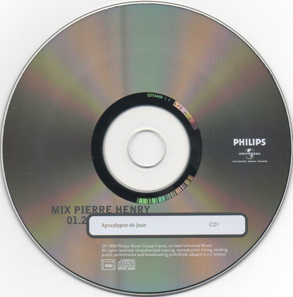 その他 APOCALYPSE DE JEAN PIERRE HENRY PHILIPS Pierre Henry – Apocalypse De Jean – Box Set 3 x Vinyl